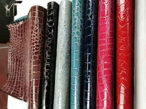 yate pu leather dmfa free eco friendly faux leather polyester recycled leather for shoes