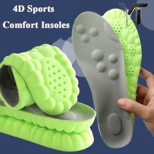 comfort insoles with memory foam & pu cushioning arch support breathable shoe inserts for running & walking