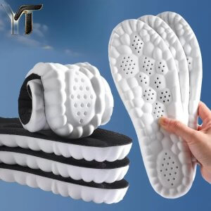 comfort insoles with memory foam & pu cushioning arch support breathable shoe inserts for running & walking
