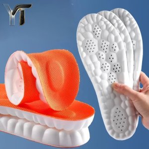 comfort insoles with memory foam & pu cushioning arch support breathable shoe inserts for running & walking