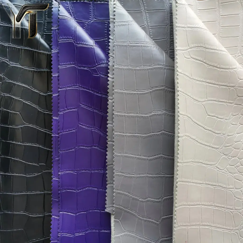 Synthetic Vegan Leather PU Faux Fabric Elastic Stretch Waterproof synthetic vegan leather pu faux fabric elastic stretch waterproof