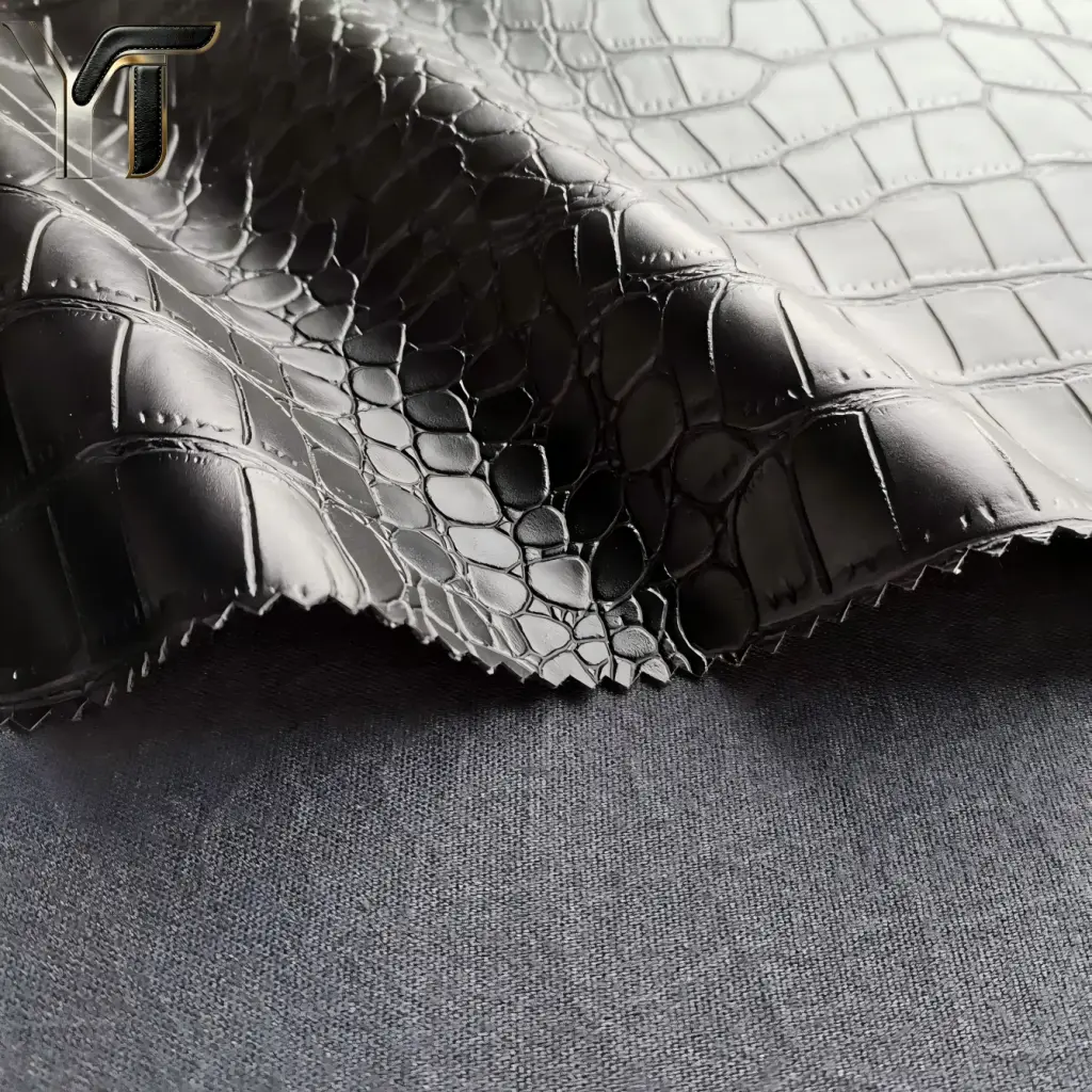 Synthetic Vegan Leather PU Faux Fabric Elastic Stretch Waterproof synthetic vegan leather pu faux fabric elastic stretch waterproof
