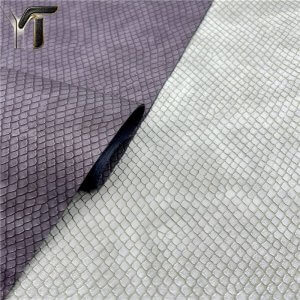 trendy thick embossed grain fabric material synthetic artificial leather pu leather for bag shoe