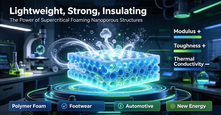 supercritical foaming nanoporous structure