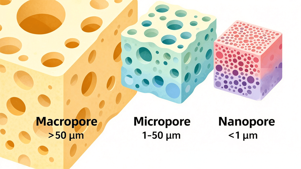 Supercritical Foaming Nanoporous Materials | Mechanism, Tuning & Performance the core difference between nanopores and micropores